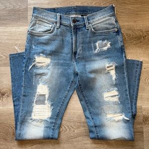 H&M Skinny Distressed Denim Jeans Size 29